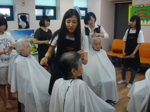 안양과학대학교 이미용 봉사(5/28-02)